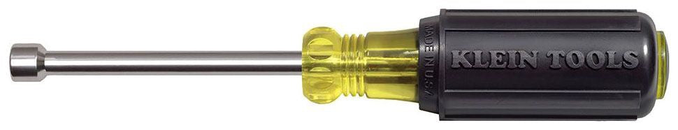 KLEIN TOOLS Klein 630-1/4M Magnetic Tip Nut Driver 1/4 in Drive 6-3/4 in OAL