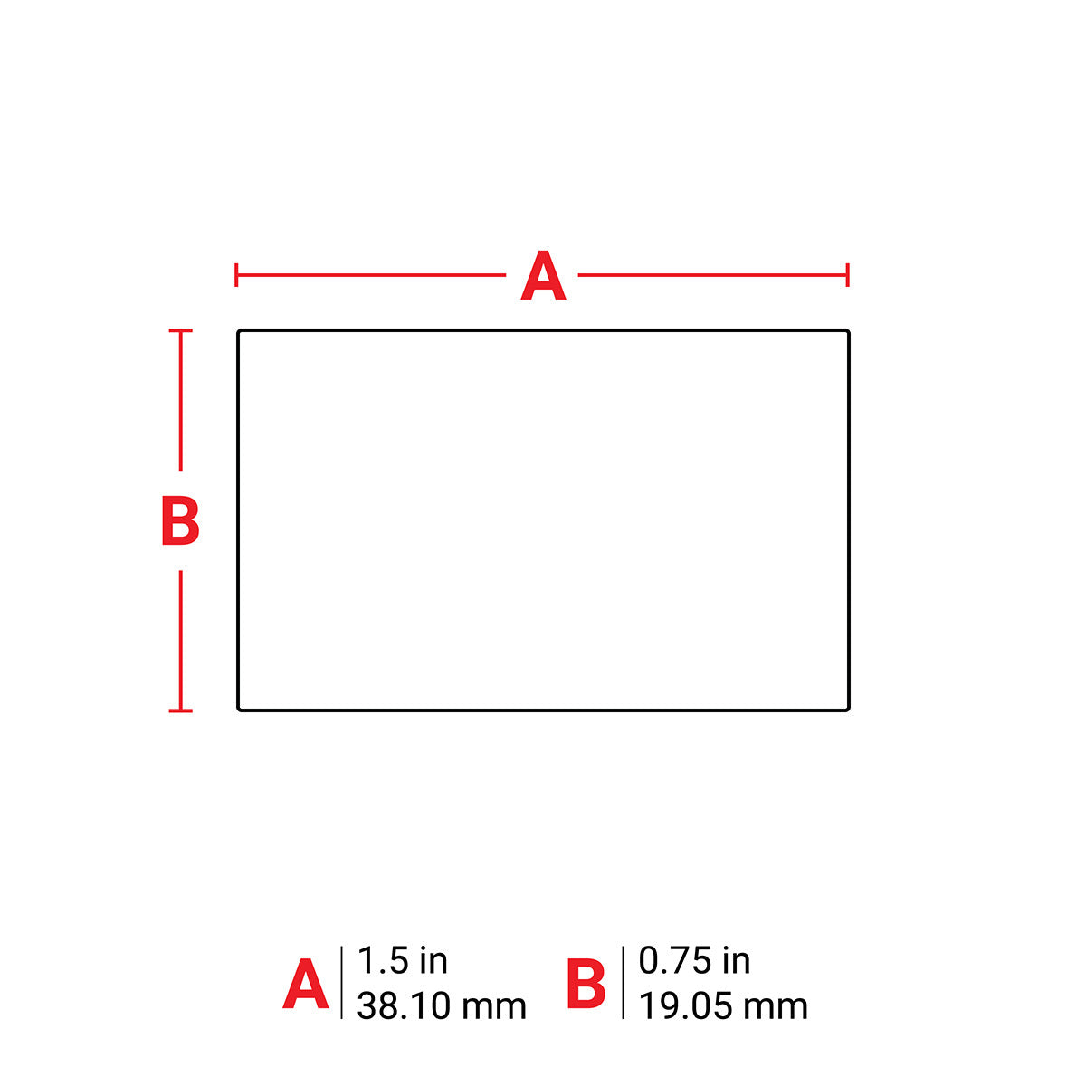 BRADY Brady B33-136-7425 Label Polypropylene 0.75x1.5WT 1500/RL