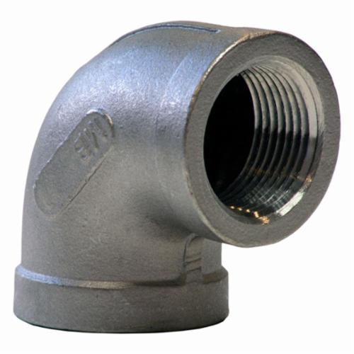 MERIT BRASS Merit Brass K401-06 Banded Pipe 90 deg Elbow 3/8 in FNPT 150 lb 304/304L Stainless Steel