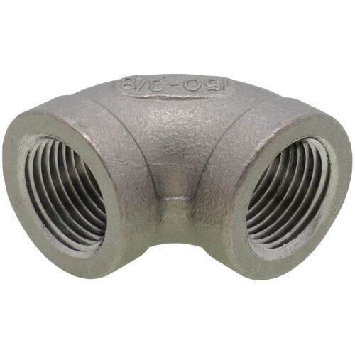 MERIT BRASS Merit Brass K401-06 Banded Pipe 90 deg Elbow 3/8 in FNPT 150 lb 304/304L Stainless Steel