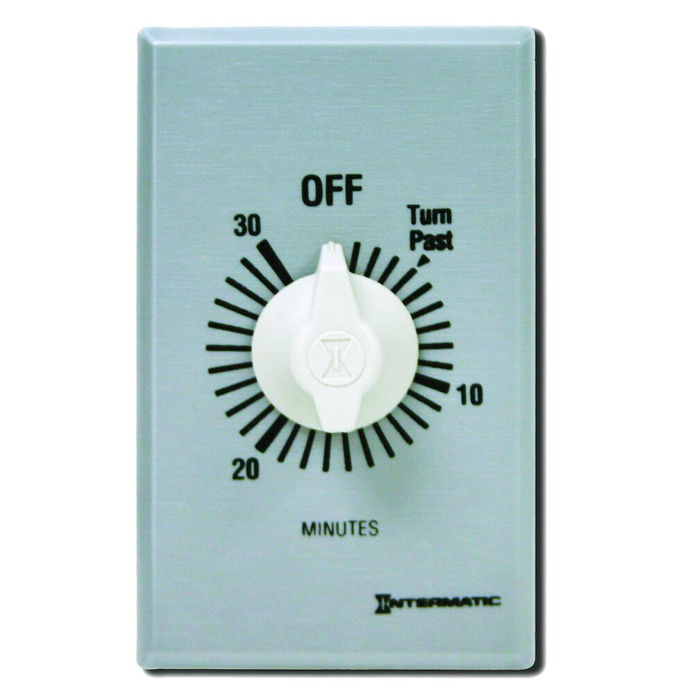INTERMATIC Intermatic FF330M Spring Wound Countdown Timer 125-277 VAC 30 Minute Max Without Hold