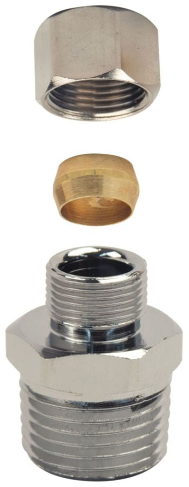 BRASSCRAFT BrassCraft 13XC - Adapter Fitting - Male, Reducing (3/8 Inch x 1/2 Inch) - NSF/ANSI 372