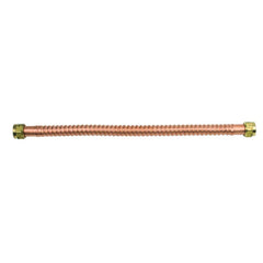 BrassCraft WB00-18N Water Heater Connector, 3/4 x 3/4, FIP x FIP, 18 in Length