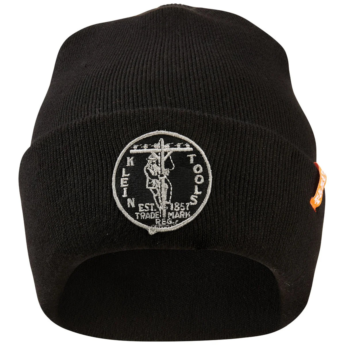 KLEIN TOOLS Klein Tools 60388 Heavy Knit Hat, Black, Vintage Patch Logo