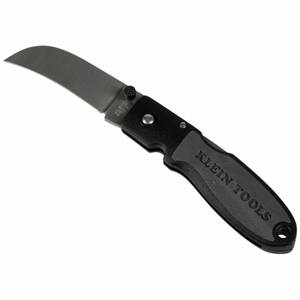 KLEIN TOOLS Klein 44004 Lightweight Lockback Knife 2-1/2-Inch Sheepfoot Blade, Black Handle