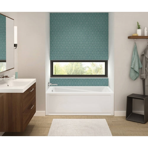MAAX MAAX 105519-L-000-001 Maax Exhibit IFS 60 Inch x 30 Inch x 18 Inch Acrylic Soaking Bathtub, Left Hand Drain, White