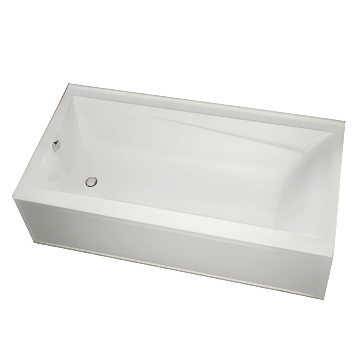 MAAX MAAX 105519-L-000-001 Maax Exhibit IFS 60 Inch x 30 Inch x 18 Inch Acrylic Soaking Bathtub, Left Hand Drain, White