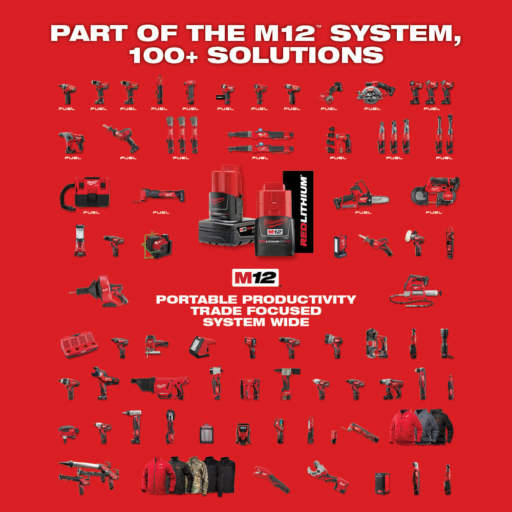MILWAUKEE Milwaukee 2490-22 M12 Cordless Lithium-Ion 2-Tool Combo Kit