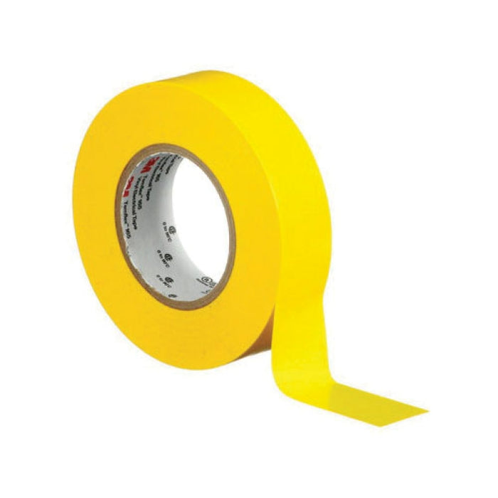 3M 3M 165YL4A Temflex Vinyl Electrical Tape, Yellow, 60 ft x 3/4 in