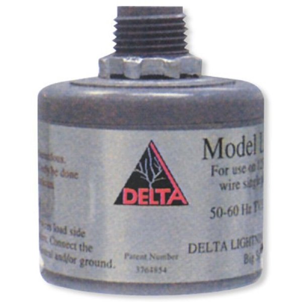 DELTA LIGHTNING ARRESTORS Delta Lightning Arrestors LA302R 120/240 VAC 100000 Amp 1-Phase 3-Wire NEMA 4 Silicon Oxide Lighting Arrestor