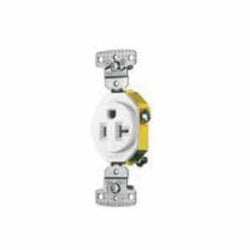 HUBBELL Hubbell RR201W Wiring Device-Kellems tradeSELECT Straight Blade Receptacle 20A 125V