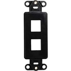 LEVITON Leviton 41642-E QuickPort Decora Insert, 2-Port, Black
