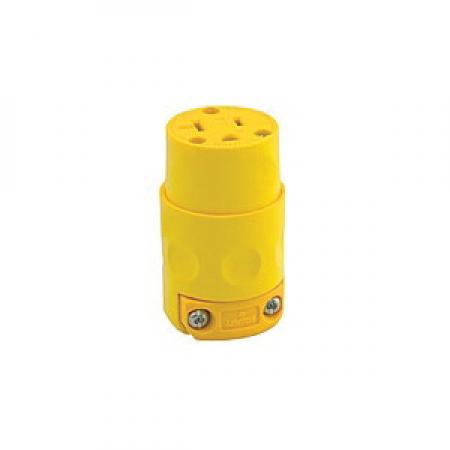 LEVITON Leviton 520CV Cable Mount Grounding Connector 125 Volt 20 Amp 2-Pole 3-Wire NEMA 5-20R