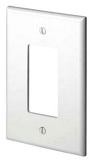 LEVITON Leviton 88601 3.5 x 0.255 x 5.25 Inch 1-Gang Oversized Thermoset Device Mount Wallplate