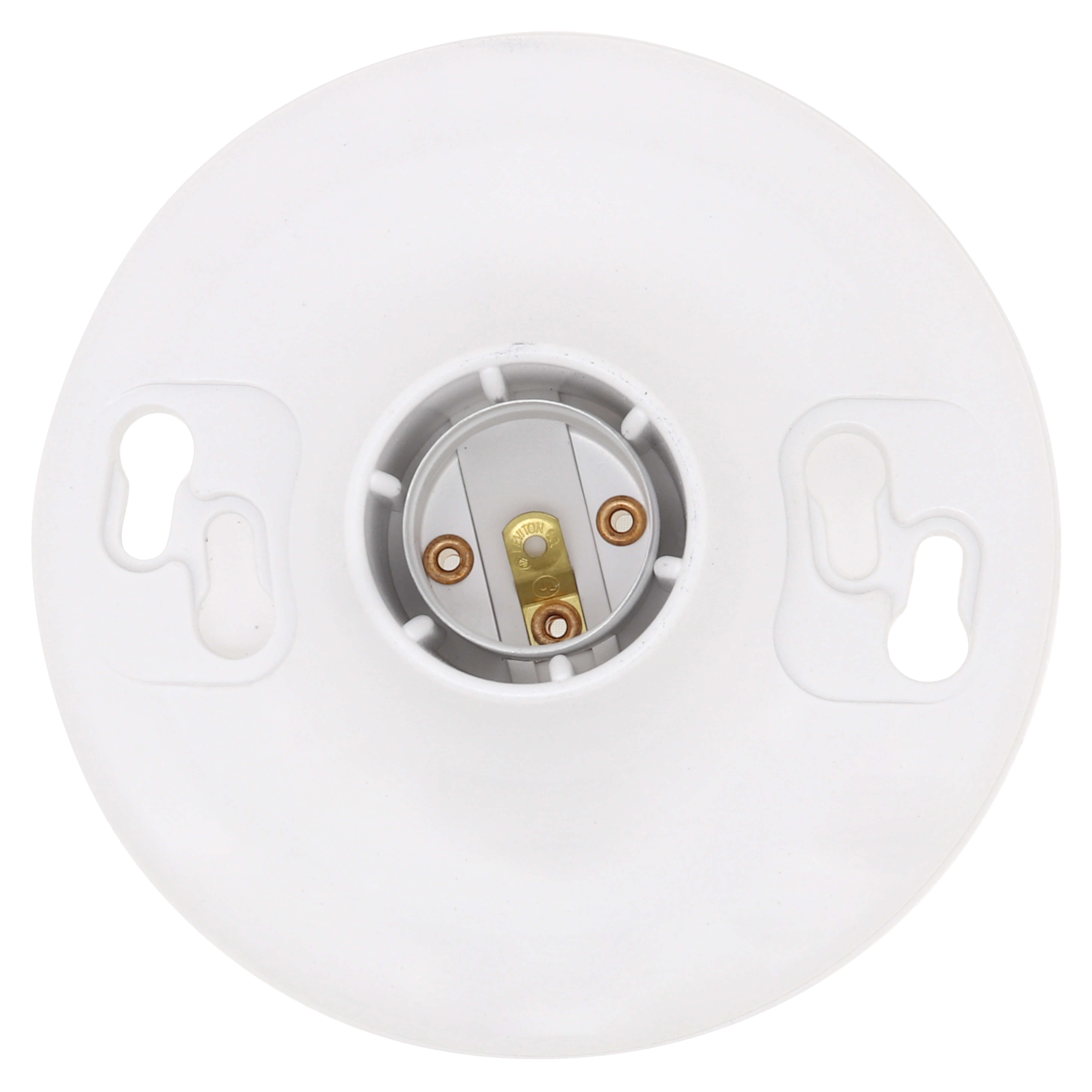 LEVITON Leviton 8829-CW1 600 Volt 660 W White Urea Twist-Lock 1-Piece 1-Circuit Outlet Box Mount Medium Incandescent Lampholder