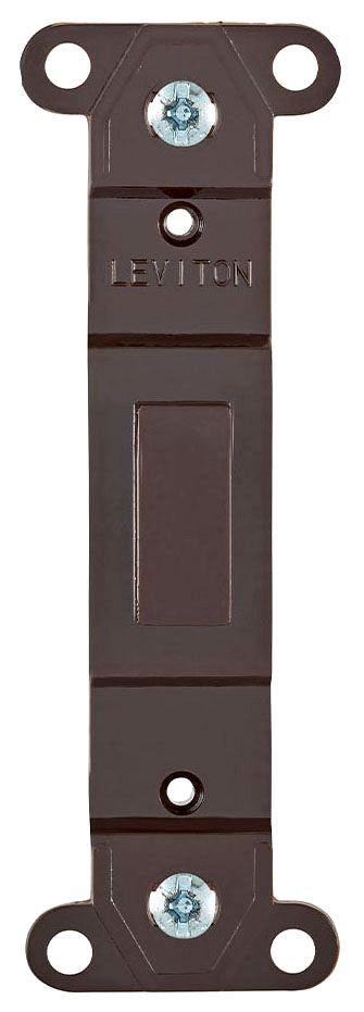 LEVITON Leviton 80700 Adapter Wallplate TGL SW BLK TGL/NO HOLE