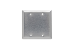 LEGRAND Pass & Seymour SL23 Smooth Metal Wall Plate, 2Gang Blank, Box Mounted, Replacement MPN: SL23