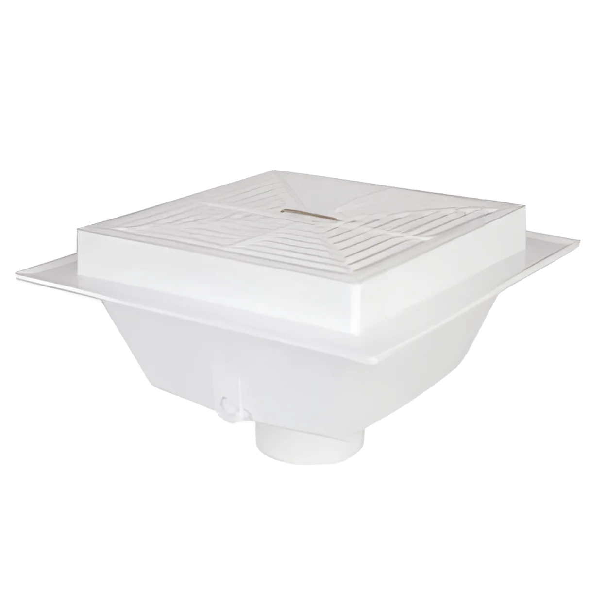 SIOUX CHIEF Sioux Chief 861-3P2 SquareMax 3 inch Square PVC Floor Sink with 1/2 Grate