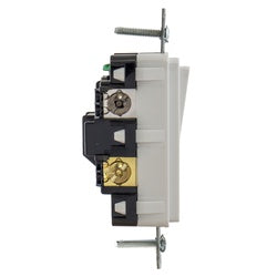 HUBBELL Hubbell RSD415W Resi Rocker SW 4W 15A 120/277V