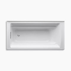 Kohler K-1125-LA-96 Archer 72 inch x 36 inch x 19 inch Acrylic Alcove Soaking Bath Tub, Left Hand Drain, Biscuit