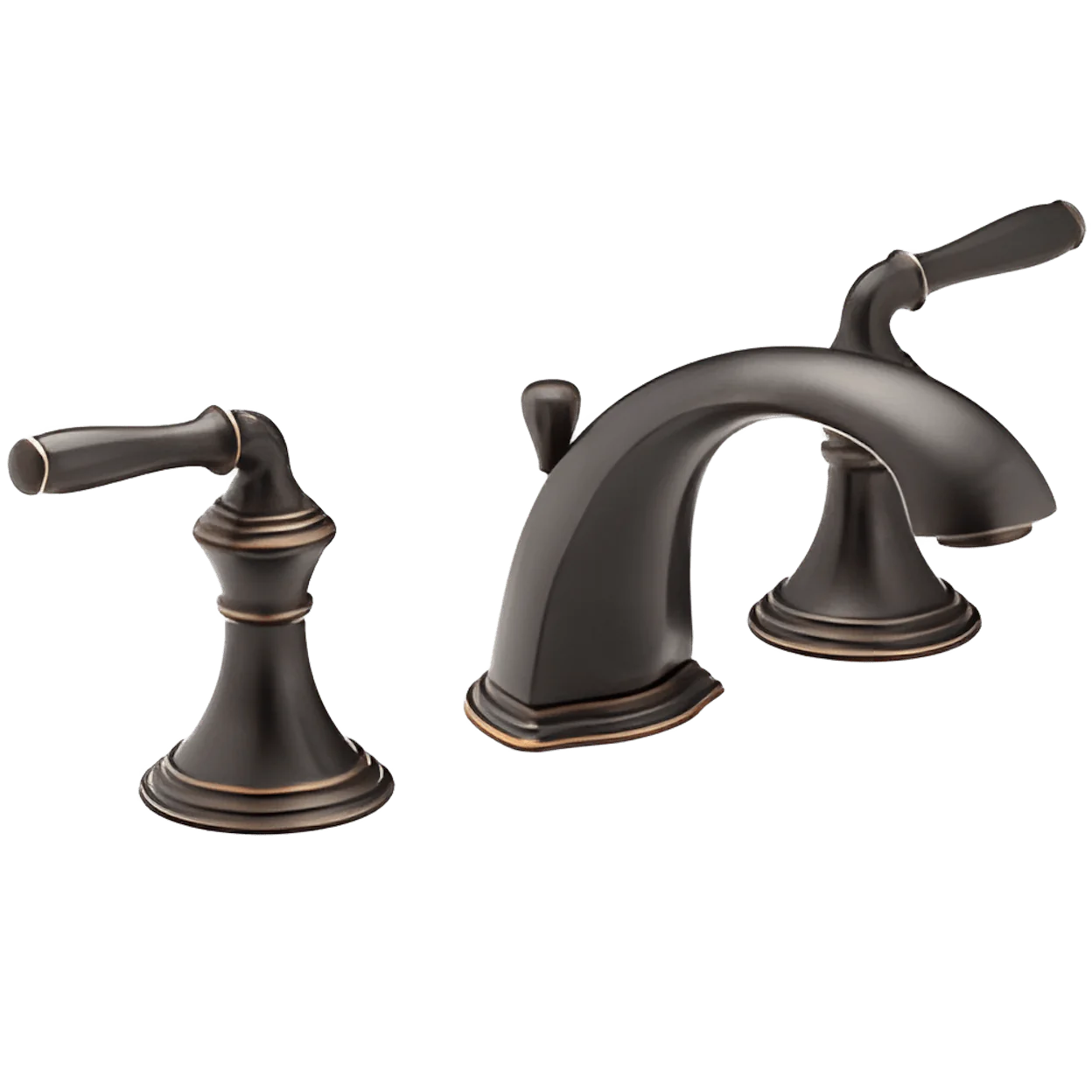 KOHLER Kohler K-394-4-2BZ Devonshire Oil-Rubbed Bronze 2-Handle Widespread Bathroom Sink Faucet 1.2 gpm