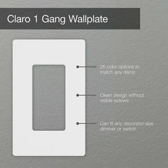 LUTRON Lutron CW-1-IV Claro Wallplate Ivory