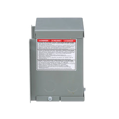 SCHNEIDER ELECTRIC Square D 250SV1B 240 x 480 VAC Primary 120/240 VAC Secondary 0.25 kVa Dry Type General Purpose Transformer