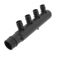 UPONOR Uponor Wirsbo Q2241050 ProPEX 1 Inch x 1/2 Inch 4-Outlets Multi-Port Tee
