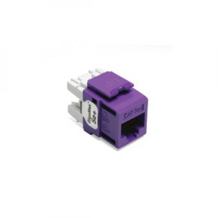 LEVITON Leviton 5G110-RP5 GigaMax 5e+ QuickPort Connector CAT 5e Purple