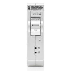 Leviton LB120-DF Branch Circuit Breaker, AFCI/GFCI 20A 120V 10KA Interrupt Rating