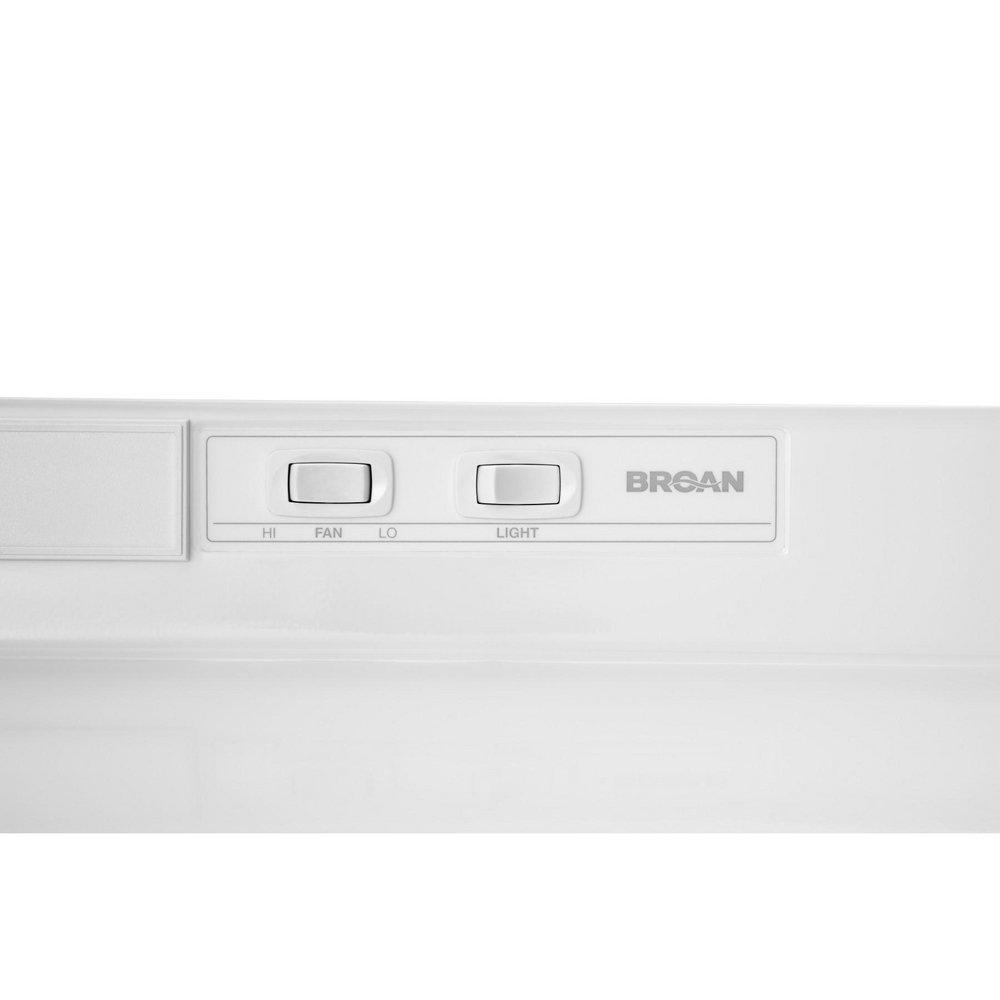 BROAN-NUTONE Broan-NuTone F403011 White-on-White Range Hood 230 MAX CFM 30 in Ducted