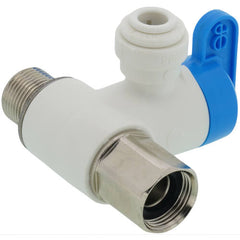 John Guest ASVPP1LF 3/8 x 3/8 x 1/4 in. Male Compression x Compression x OD Tube Lever Handle Angle Supply Stop Valve