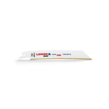 LENOX Lenox 21072624GR Gold Power Arc Recip Blade 6 x 3/4 x 0.035 24TPI 5/PK
