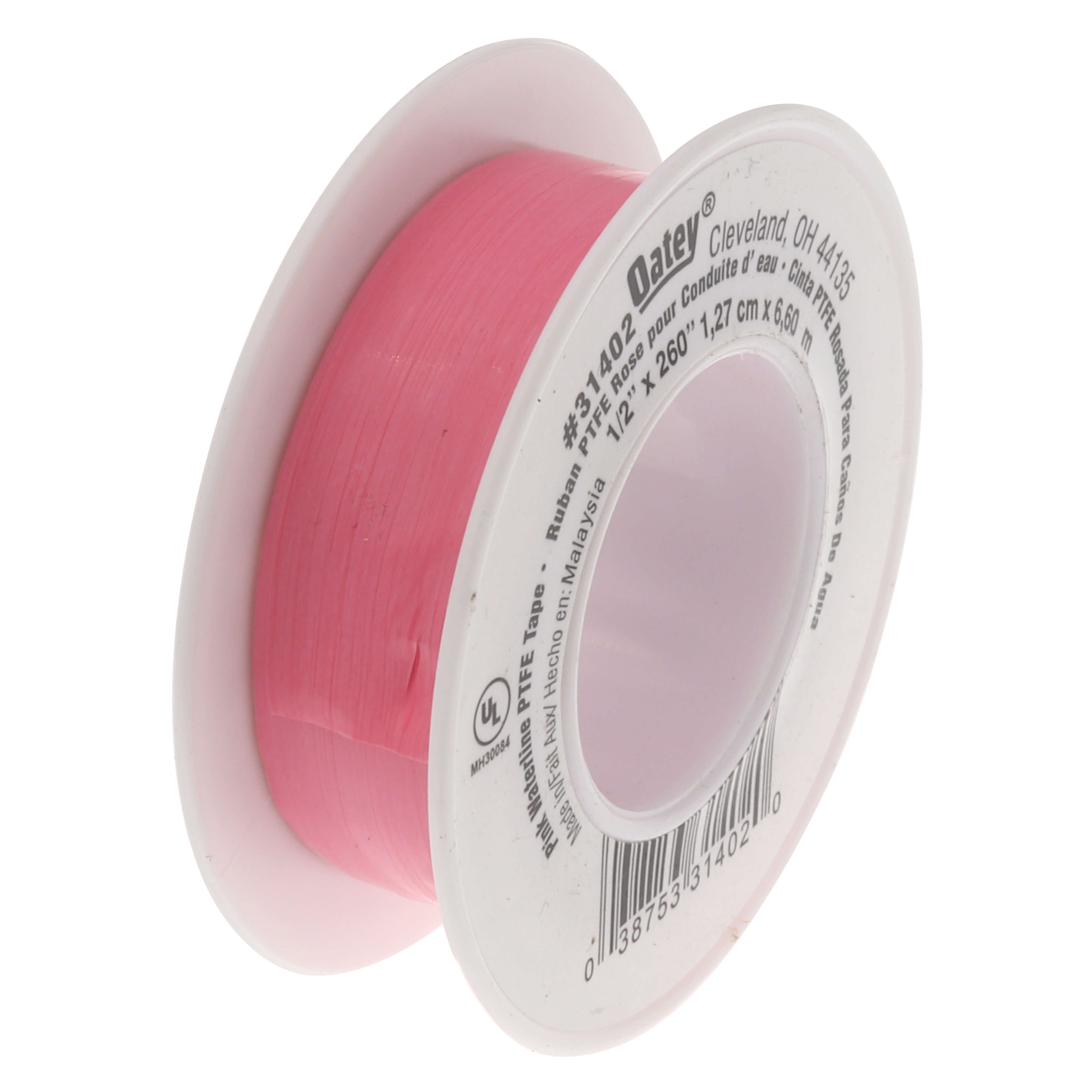OATEY Oatey 31402D Thread Seal Tape, 260 in L x 1/2 in W x 0.0027 to 0.0037 in Thk, 10000 psi