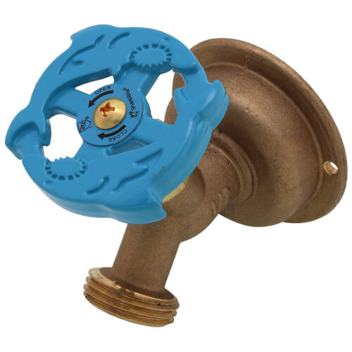 SHARKBITE CASH ACME 24632LF 1/2 Push-to-Connect x 3/4 MHT No-Kink 45 Deg Hose Bibb - Multi-Turn