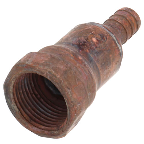 SIOUX CHIEF Sioux Chief 647XG23PK2 Straight Adapter, 1/2 x 3/4 in, F1807 Crimp x FNPT, Copper
