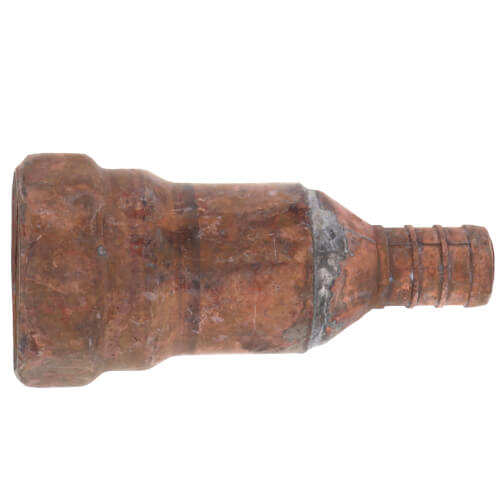 SIOUX CHIEF Sioux Chief 647XG23PK2 Straight Adapter, 1/2 x 3/4 in, F1807 Crimp x FNPT, Copper