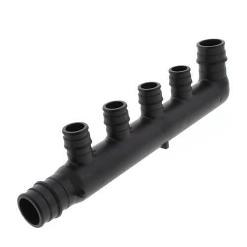 UPONOR Uponor Q2245577 ProPEX® 3/4 in. Plastic PEX Expansion Flow-Through Multi-Port 90° Elbow w/ (4) 1/2 PEX Expansion Outlets