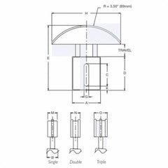 Fenner Drives CT1102 CT1100 Series Linear Tensioner 40 #40 Single 40 lb
