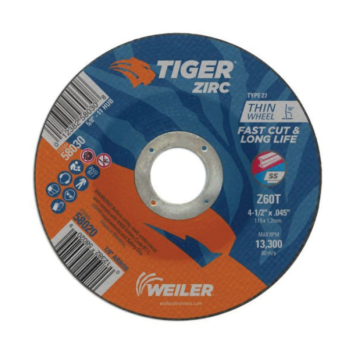 WEILER 58020 GRINDING & CUT OFF WHEELS