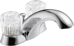 DELTA FAUCET Delta Faucet 2522LF-MPU Classic Two Handle Centerset Bathroom Sink Faucet 1.2 gpm 4 in