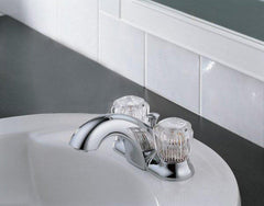 DELTA FAUCET Delta Faucet 2522LF-MPU Classic Two Handle Centerset Bathroom Sink Faucet 1.2 gpm 4 in