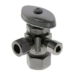 BrassCraft CR1900LXC1 Multi-Turn Dual Outlet Supply Angle Stop 1/2 x 3/8 x 1/4 in