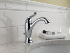 DELTA FAUCET Delta Faucet 594-CZMPU-DST Linden Single Handle Bathroom Sink Faucet In Champagne Bronze