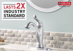 DELTA FAUCET Delta Faucet 594-MPU-DST Linden Single Handle Bathroom Faucet Chrome