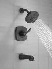 DELTA FAUCET Delta T14476-BL Stryke Single Handle Multi Function Bathtub & Shower Faucet in Matte Black Trim Only