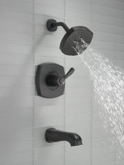 DELTA FAUCET Delta T14476-BL Stryke Single Handle Multi Function Bathtub & Shower Faucet in Matte Black Trim Only