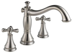 DELTA FAUCET Delta Faucet T2797-SSLHP Cassidy Roman Tub Trim - Less Handles Stainless