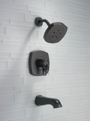 DELTA FAUCET Delta Faucet T17476-BL Stryke Two Handle Multi Function Bathtub & Shower Faucet in Matte Black (Trim Only)