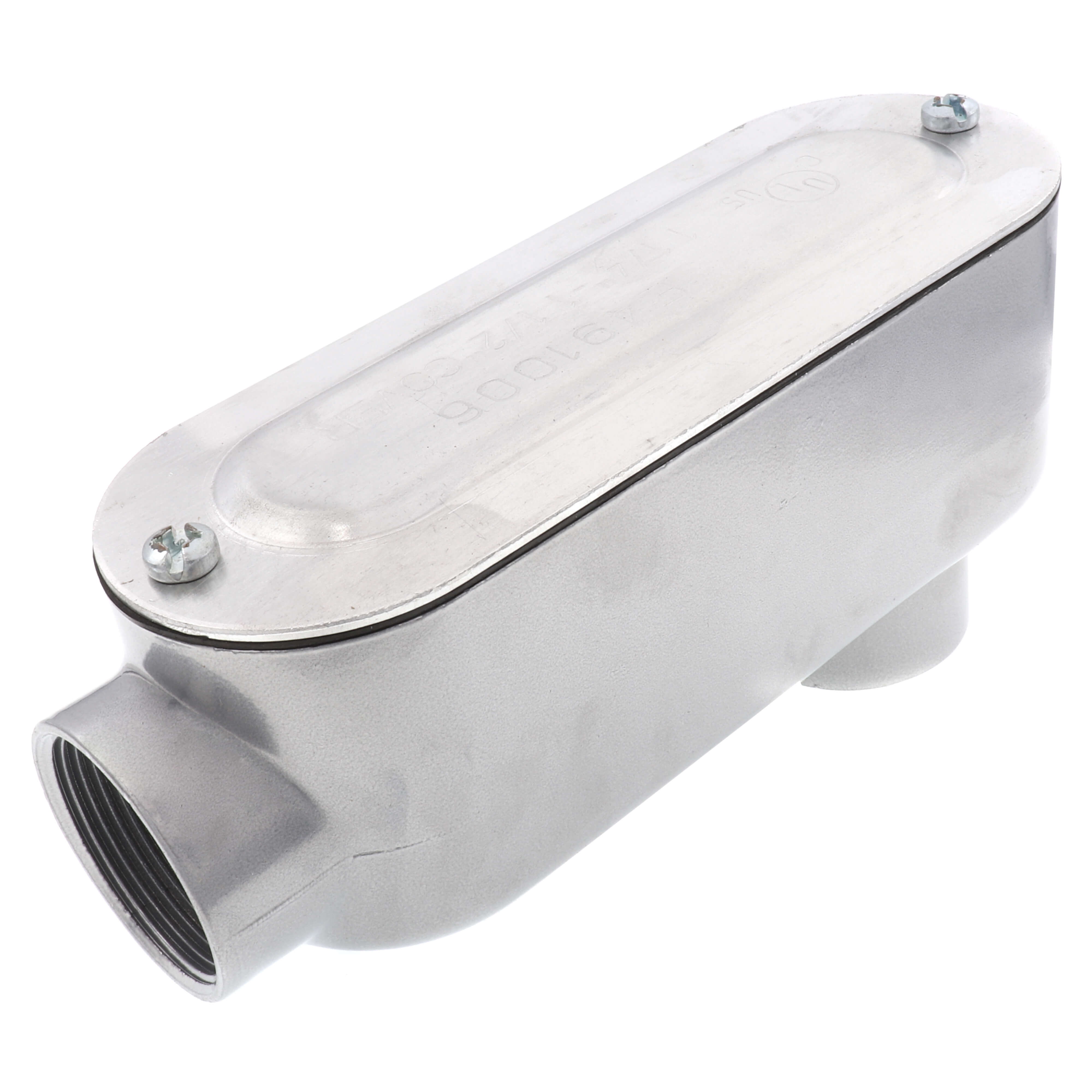 DIVERSITECH Southwire LB4CG Type LB Conduit Body With Cover and Gasket, 1-1/4 in Hub, Aluminum